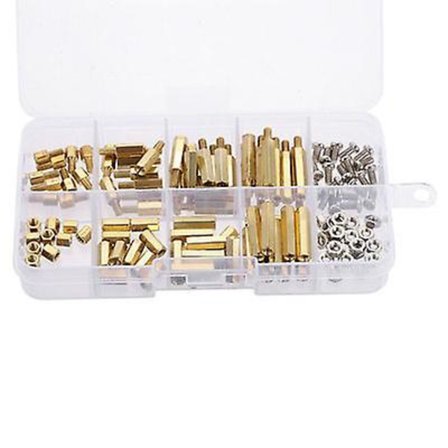 120 stk. M3 Hex Hun Messing Standoff Stud Board Hexagon Gevind Sojle Motherboard Spacer Bolt Skrue Møtrik Kit