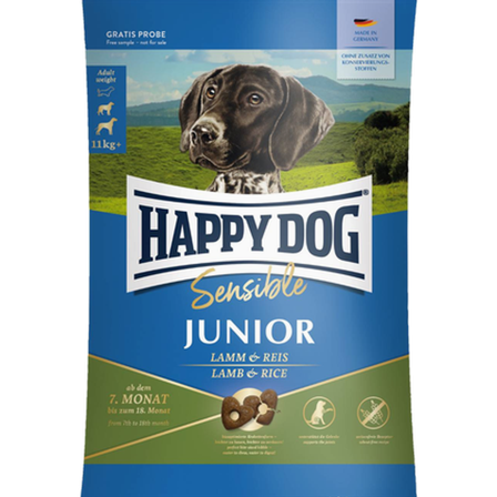 Happy Dog - Supreme Young Junior Lamb & Rice 4kg - Hund - Hundefôr & hundemat - Tørrfôr for hund - ZOO.no