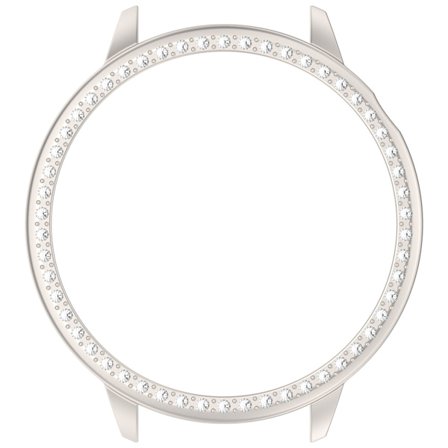 Yksirivinen timanttikoristeltu suojakuori OnePlus Watch 3 43mm -kelloon, hopea