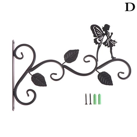 1 stk metal hængende kurv kroge med skruer Blomster kurv