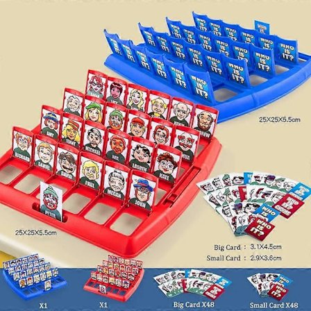 Gjett Hvem? Brettspill Morsomt Selskap Familie Minne Logisk Tenkning Antistress Interaktive Gjettespill Klassisk Leketøy for Barn Character_tfrf