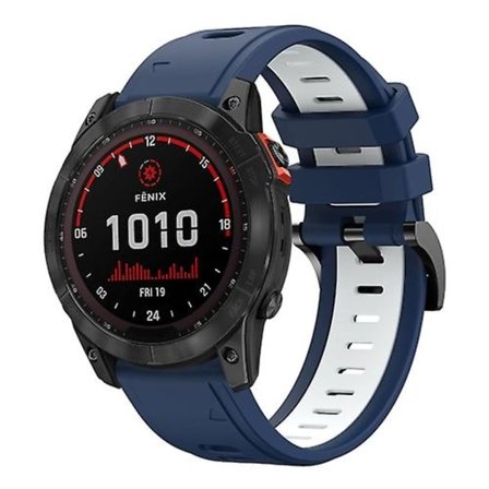 För Garmin Fenix ​​7x 26mm Tvåfärgad watch