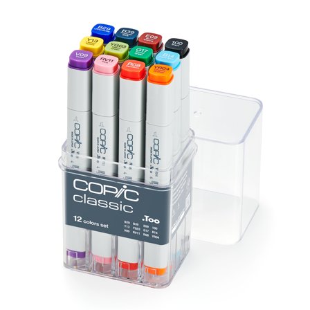 Copic Classic sæt 12 stk Basic Colors