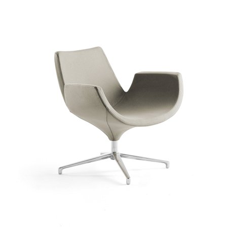 Armsessel ENJOY mit niedriger Rückenlehne, beige