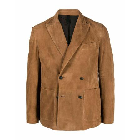 Tagliatore Leather Jacket , Bruin , Heren , Maat: M