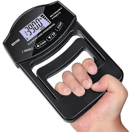Grebstyrke Tester, 180 kg Digital Hånd Dynamometer Grebstyrke Måler USB LCD Skærm Hånd