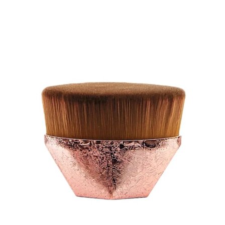 Petal Foundation Brush - Seamless Finish Liquid & BB Cream Brush med bløde syntetiske nylonbørster PinkGold