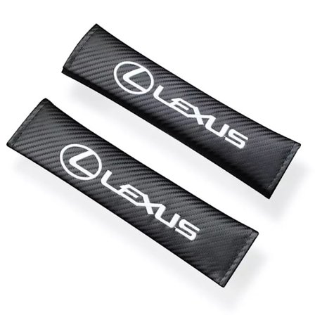 För Lexus Axelöverdrag Rx Gs Es Is Nx Lexus Kolfiber Säkerhetsbälte Axelöverdrag Trim (Par)