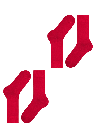 Falke Happy 2-Pack Socks Strumpor Herr Röd 43-46