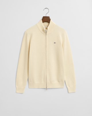 GANT - Cardigan i myk bomull til ungdom cream