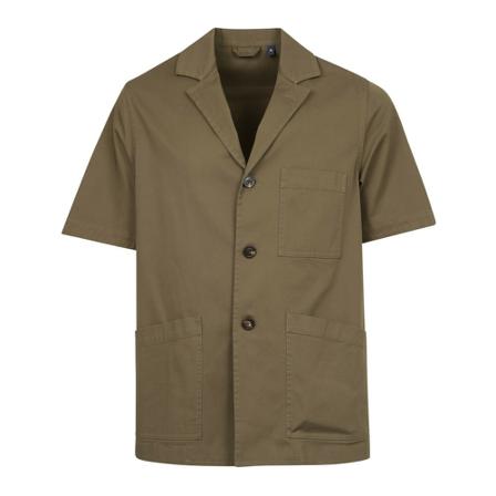Lardini Short-sleeves shirt Brun, Herre Skjorter