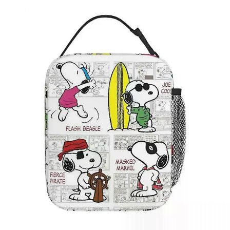 v854 Peanuts Snoopy Sød Coon Isoleret Madtaske Højkapacitets Madbeholder Køletaske Madkasse Skole Mænd Kvinder pry854