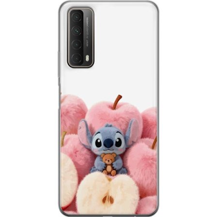 Yhteensopiva Puhelinkuori Huawei Huawei P smart 2021 Värikäs kollaasi futuristisilla tyttöryhmän hahmoilla, sydämillä ja glitterillä nykyaikais