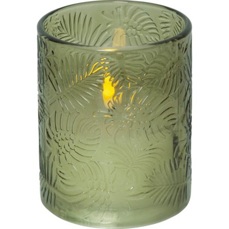 Star Trading - LED-lys LEDBlockljus Flamme Leaf 061-72 Grønn