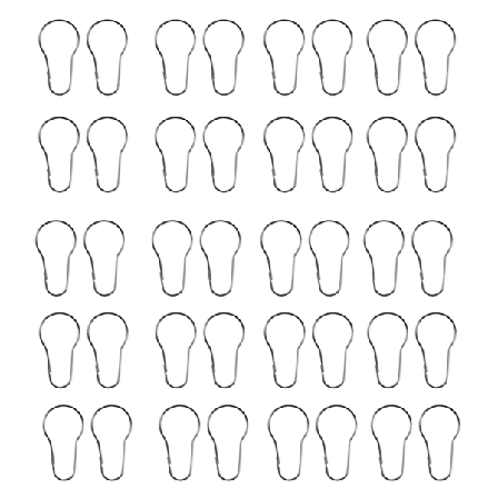 10/20 stk. Gardin åben græskarringe Karabinhage nøglering Clip Windo 20pcs
