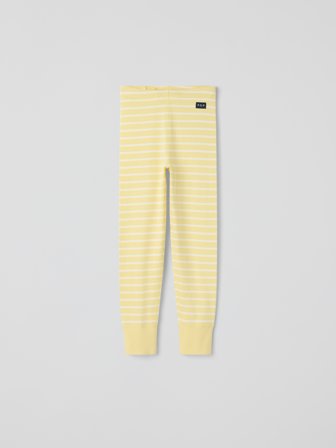 Polarn O. Pyret - Striped leggings - 128 - Childrenswear - yellow