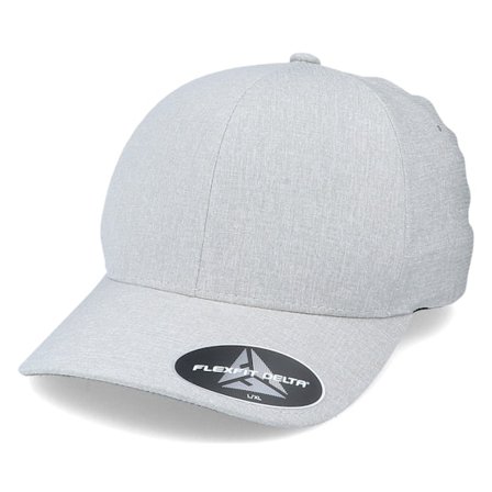 Flexfit - Grau flexfit Cap - Carbon Delta Seamless Melange Silver Flexfit @ Hatstore