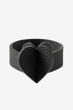 MiLLE W NORDISK DESIGN - Serviettring hjerte 4-pakning - Svart - Serviettringer - Fra Homeroom