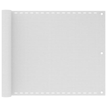 vidaXL Balkongskärm vit 75x300 cm HDPE Vit