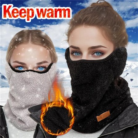 Winter Beanie Hat for Women Coral Fleece Camping Outdoor Sports Thick Neck Scarf Ear Caps Balaclava Mask Bonnet Hats Masks