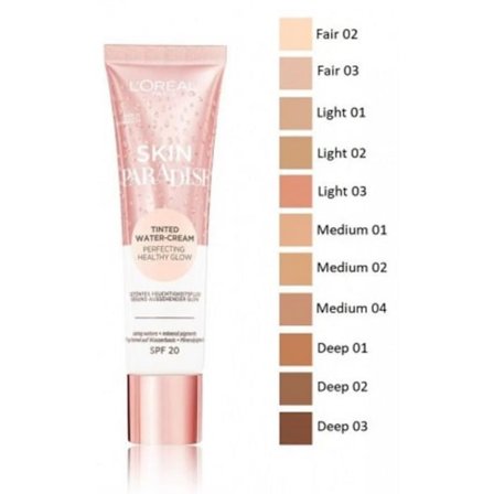 Skin Paradise Tinted Water Cream Foundation 01 Medium L'Oréal