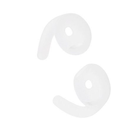 Kevyt silikoninen kuulokekotelo korvakoukuilla Pods 4 -kuulokkeille takaa pitkäkestoisen mukavuuden ja turvallisuuden{yh}