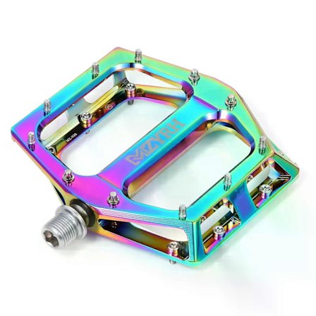 con Maastopyörän polkimet MTB Värikäs poljin Alumiininen polkupyörän leveä tasopoljin 9/16" Suljettu laakeri Sateenkaaren väriset polkupyörän polkimet