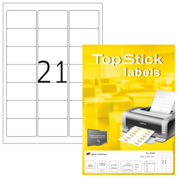 Etikett Topstick 63,5x38,1mm
