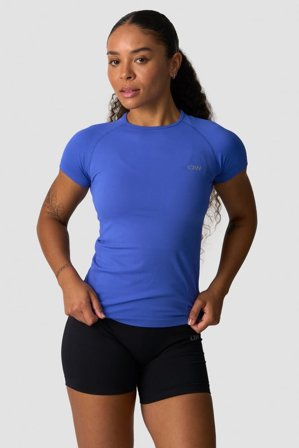 ICANIWILL - Define Seamless T-shirt Virtual Blue - Dame - ICIW