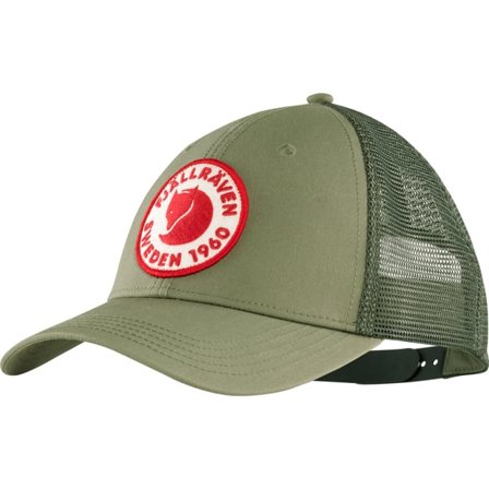 Fjällräven Men's 1960 Logo Långtradarkeps in Green | Size: Large/XL, G-1000