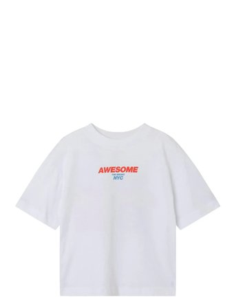 name it Nmmjopo Rlx Ss Top - White - 104