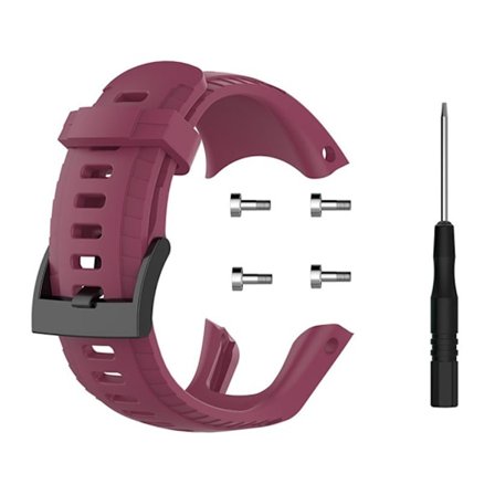Suunto 5 classic klockarmband i silikon - Vinröd