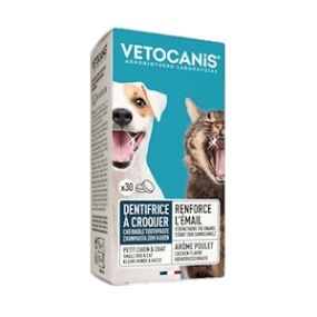 Vetocanis - Kattetannkrem til å tygge hvit 30-pakning - Katt - Kattepleie & kosttilskudd - Tannpleie - ZOO.no