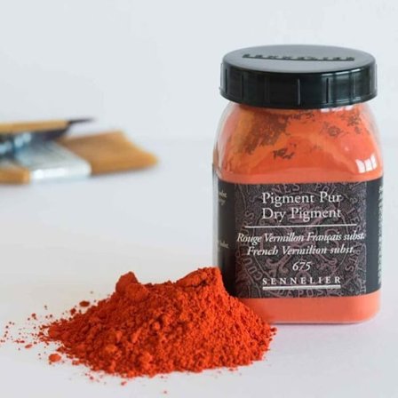 Pigment för färgskapande - 100 g burk - Ersätt fransk vermilionröd