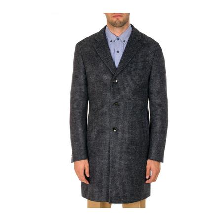 Hugo Boss Single-Breasted Coats Grå, Herre Uldfrakker
