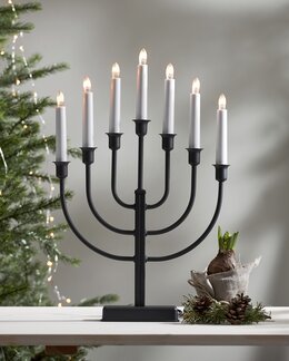 Kynttilänjalka Krisitina musta Musta