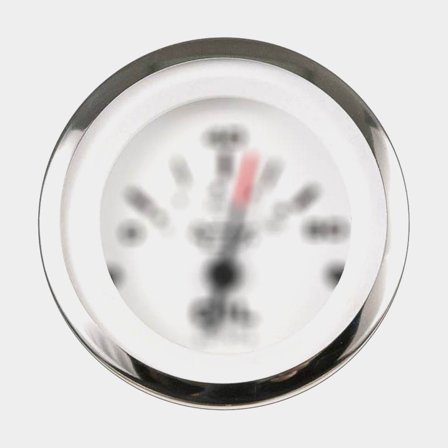 Medidor de control del sistema Veethree Lido, sin empañamiento, Ø52 mm, 12 V, conexión de motor, plateado/blanco, para Suzuki