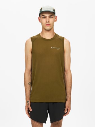 Klättermusen Groa Singlet Herre - Olive - S