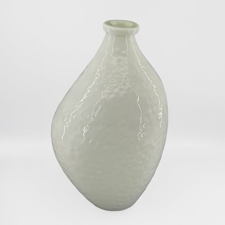 Hvid glasvase, 22x22x35,5 cm – Moderne indretning