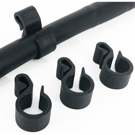 100-pack droppslangshållare - Diameter 16 mm - Slangfäste / Dr