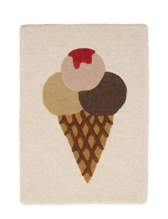 OYOY MINI | Ice Cream Tufted Miniature Rug / Wallhanger | 65X45CM
