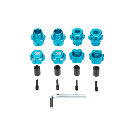 4 Delar Adapteruppgraderingsdel 17 Mm 1/10 Hjulnavskomponent