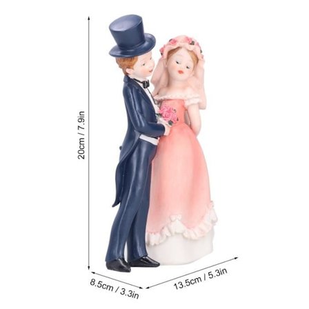 HURRISE Par Bröllopspyssel Par Hantverk europeisk stil Harts Bordsdekorationer Center Linne Dekoration