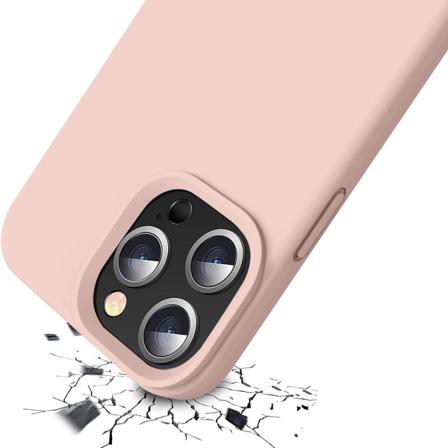 iPhone 14 Pro Max - Kraftfullt Tunt Skyddsskal (LEMAN) Ljusrosa