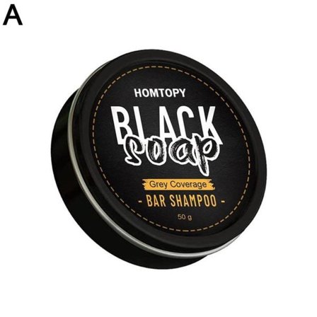 TG SoapCover, harmaa hiuksia peittävä saippua, hiukset tummempi kompressoitu Niin pakattu laatikkoon 50g