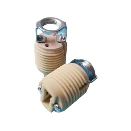 Pakke med 6 G9 Lampeholdere med Beslag, G9 Halogenfatning med Keramisk Gevind, DEBUNS