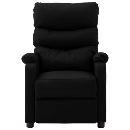 Vidaxl Elektrisk Massagefåtölj Svart Konstläder Svart