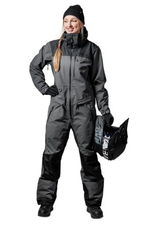 Anzug Raven Boondocker Monosuit Damen Graphitgrau XL
