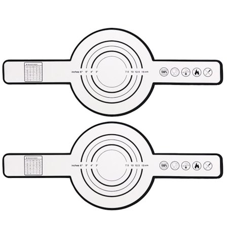 Tyuhe 2 stk. silikone brødslynge til hollandsk ovn, non-stick genanvendelig bagemåtte med lange stropper, varmebestandig grydelap