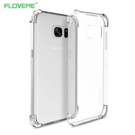Käytännöllinen Kestävä silikonikuori erittäin paksut kulmat - GALAXY S7 EDGE Blå